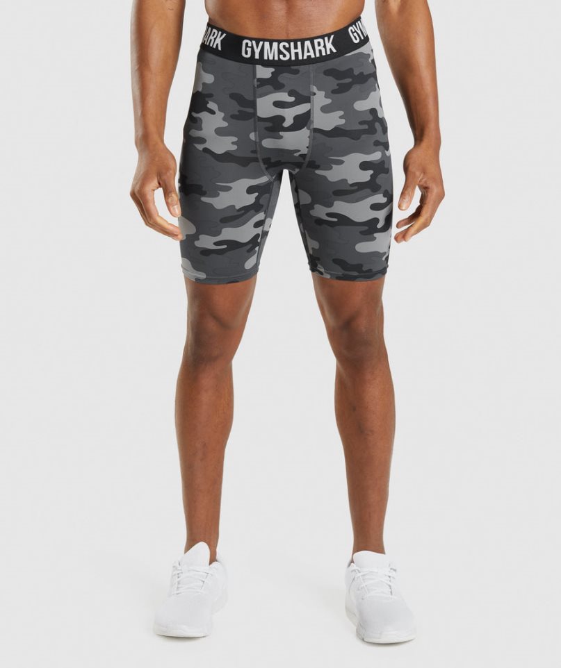 Men\'s Gymshark Element Baselayer Shorts Camo | NZ 9WGSNQ